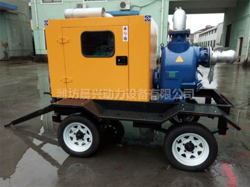 防雨罩拖車(chē)水泵機(jī)組